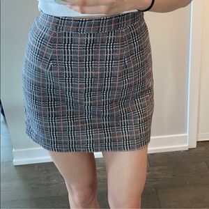 TOPSHOP checkered skirt